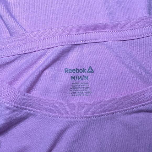 Reebok - Light Purple Cotton Blend Shirt - Size Medium - Picture 7 of 11